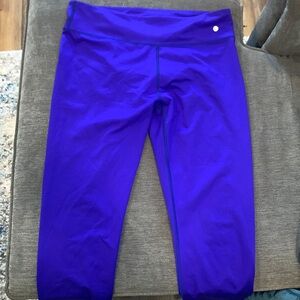 Royal blue cropped leggings